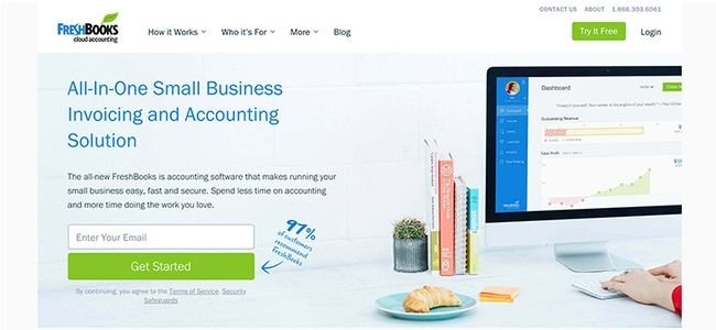 Freshbooks المحاسبة أفضل تطبيقات الإنتاجية 