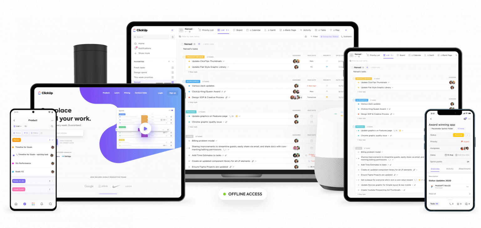 مجموعة الأجهزة الجديدة Clickup 3.0