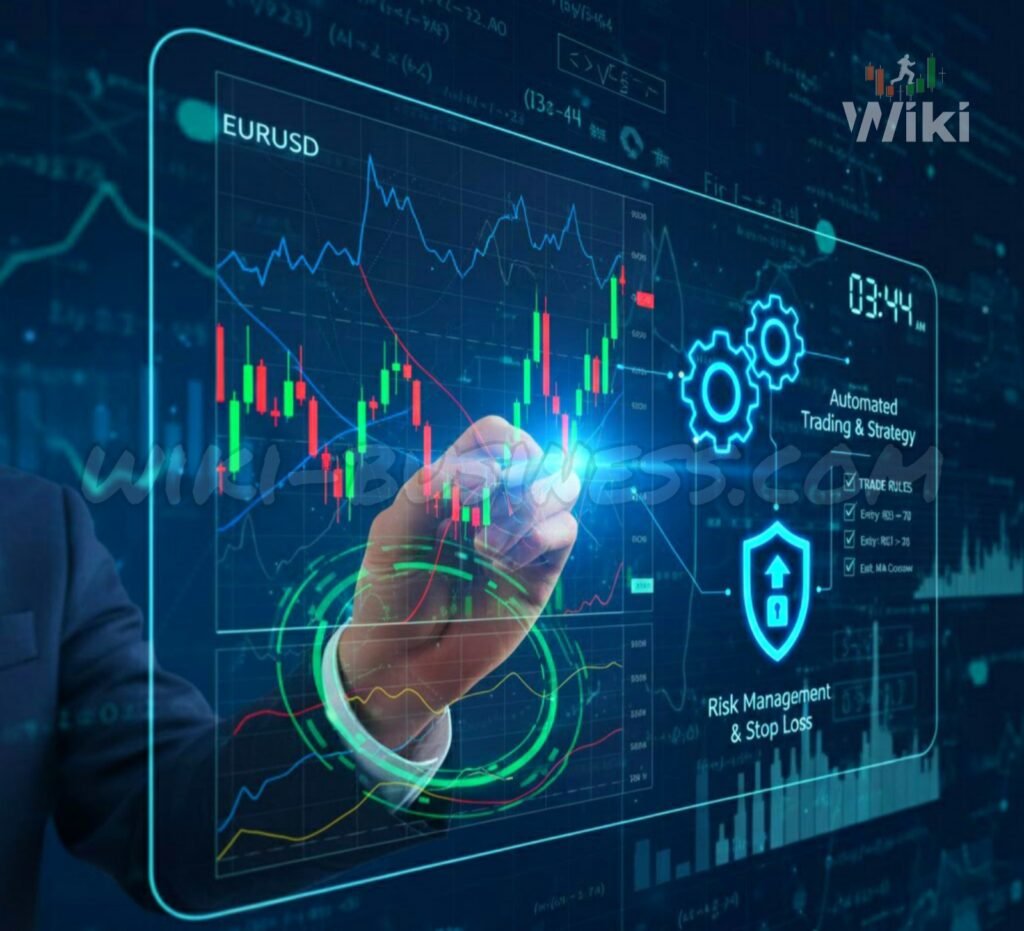 استراتيجيات تداول الفوركس وإدارة المخاطر: دليلك لتعلم بناء خطة تداول فعالة، تحديد نقاط الدخول والخروج، وحماية رأس مالك بذكاء.