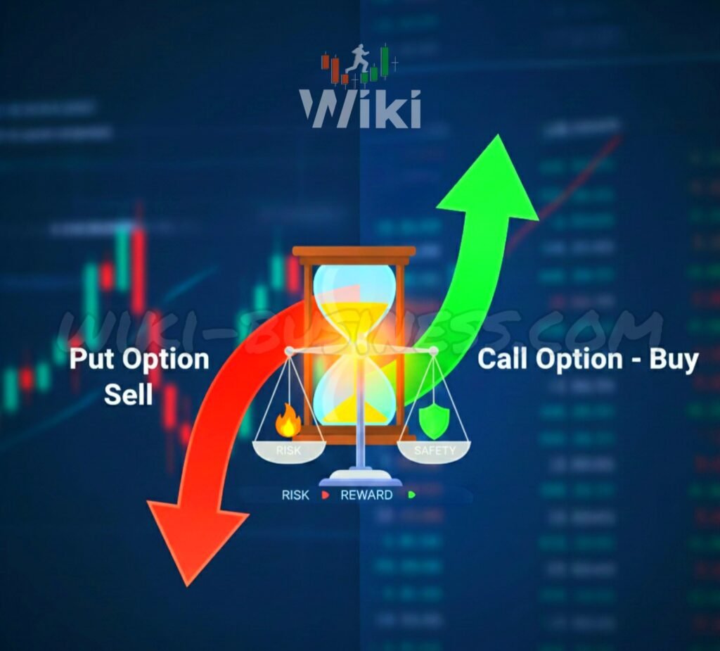 تداول الخيارات: الأساسيات والمخاطر. دليلك لفهم عقود (Call و Put)، العلاوة، الأمان، وكيفية استخدام المشتقات المالية بذكاء في سوق الأسهم.